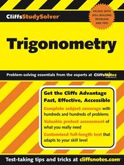 Cover of: CliffsStudySolver Trigonometry by David Alan Herzog, David Alan Herzog