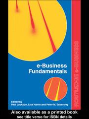 Cover of: e-Business Fundamentals by Paul Jackson