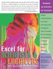 Cover of: Excel for Scientists and Engineers