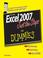 Cover of: Excel 2007 Just the Steps For Dummies