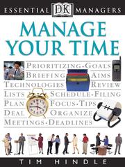 Cover of: Manage Your Time by Tim Hindle