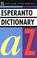 Cover of: Concise Esperanto and English dictionary