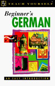 Cover of: Beginner's German