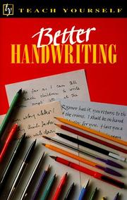 Cover of: Better handwriting