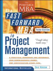 Cover of: The Fast Forward MBA in Project Management by Eric Verzuh