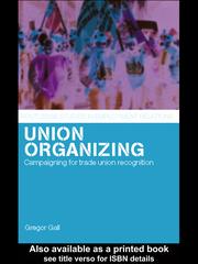 Cover of: Union Organizing