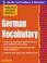 Cover of: German Vocabulary