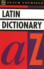 Cover of: Latin dictionary
