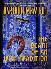 Cover of: The Death of an Irish Tradition by Bartholomew Gill, Bartholomew Gill