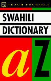 Concise Swahili and English dictionary by D. V. Perrott