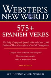 Cover of: Webster's New World 575+ Spanish Verbs