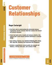 Cover of: Customer Relationships