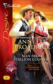 Cover of: Man from Stallion Country | Annette Broadrick