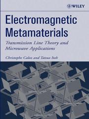 Cover of: Electromagnetic Metamaterials by Christophe Caloz