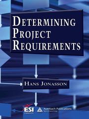 Cover of: Determining Project Requirements