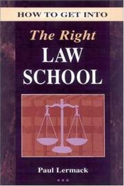 Cover of: How to get into the right law school