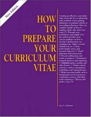 Cover of: How to prepare your curriculum vitae | Acy L. Jackson