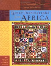 Cover of: Quilt inspirations from Africa