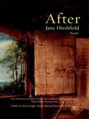 Cover of: After by Jane Hirshfield