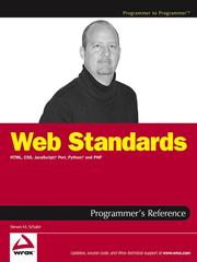 Cover of: Web Standards Programmer's Reference