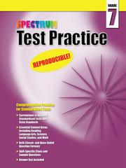 Cover of: Spectrum Test Practice, Grade 7