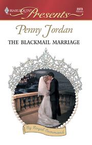Cover of: The Blackmail Marriage by Penny Jordan