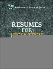 Cover of: Resumes for High-Tech Careers (Professional Resumes Series) by VGM Career Horizons (Firm)