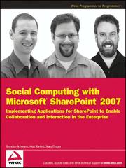 Social computing with Microsoft SharePoint 2007