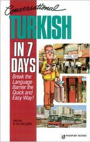 Cover of: Conversational Turkish in 7 days