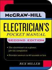 Cover of: Electrician's Pocket Manual by Rex Miller