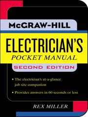 Cover of: Electrician's Pocket Manual by Rex Miller, Rex Miller