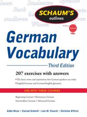 Cover of: German Vocabulary