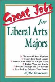Cover of: Great jobs for liberal arts majors by Blythe Camenson