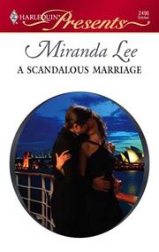 Cover of: A Scandalous Marriage by Miranda Lee