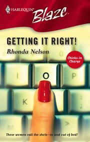 Cover of: Getting It Right! by Rhonda Nelson, Rhonda Nelson