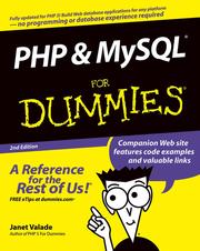 Cover of: PHP and MySQLFor Dummies