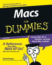 Cover of: Macs For Dummies by David Pogue