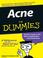 Cover of: Acne For Dummies