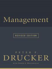 Cover of: Management by Peter F. Drucker