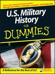 Cover of: U.S. Military History For Dummies