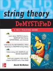 Cover of: String Theory Demystified by David McMahon