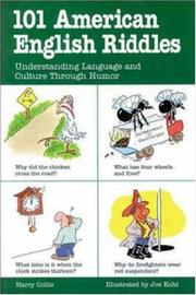 Cover of: 101 American English Riddles: Understanding Language and Culture Through Humor