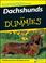 Cover of: Dachshunds For Dummies