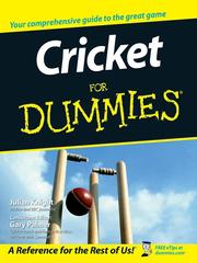 Cover of: Cricket For Dummies