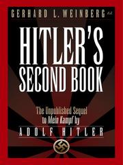Cover of: Hitler's Second Book