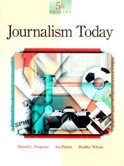 Cover of: Journalism today