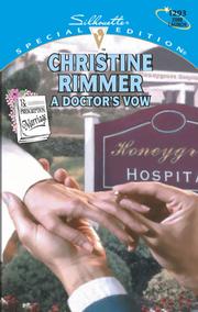 Cover of: A Doctor's Vow by Christine Rimmer