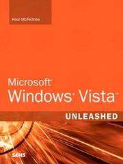 Cover of: Microsoft® Windows® VistaTM Unleashed by Paul McFedries