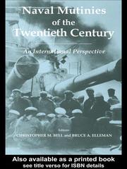 Cover of: Naval Mutinies of the Twentieth Century by C. Bell
