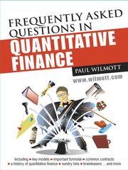 Frequently asked questions in quantitative finance by Paul Wilmott